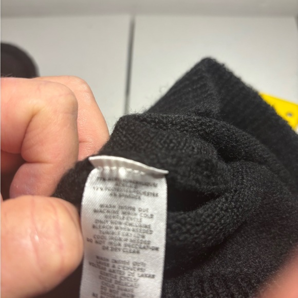 Women’s LOFT Pearl Embellished black sweater sz XXS Petite classic academia Goth - Picture 11 of 11